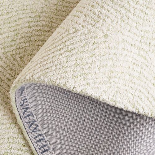 Tapis Abstrait 69 X 244 Cm Bohemien Alaska Vert / Ivoire