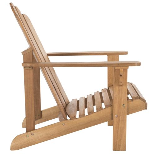 Chaise Adirondack Gerlinda Neutre Bois D'eucalyptus 72 X 91 X 95 Cm