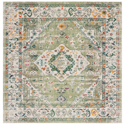 Tapis Madison 201 X 201 Cm De Transition Odalys Sage / Ivoire