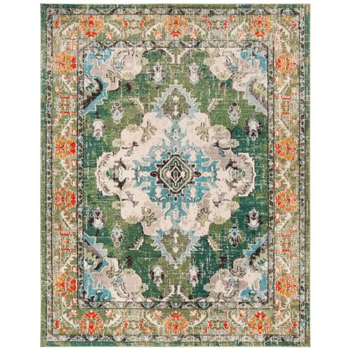 Tapis Monaco 235 X 305 Cm Traditionnel Milà Forest Green / Light Blue