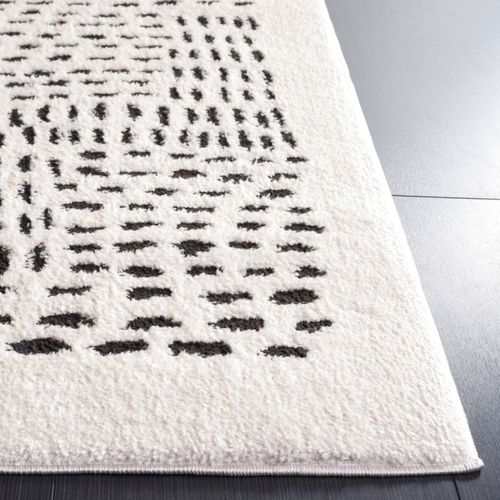 Tapis Lindsay Shag 183 X 274 Cm Moderne Grazia Ivory / Black