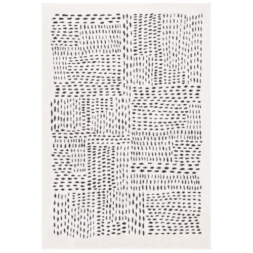 Tapis Lindsay Shag 183 X 274 Cm Moderne Grazia Ivory / Black