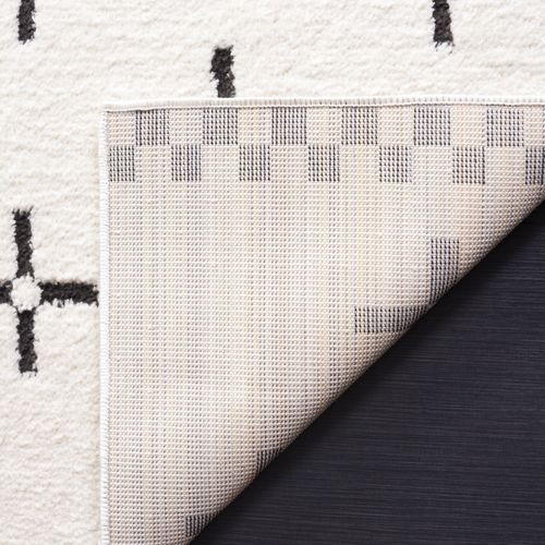 Tapis Lindsay Shag 91 X 152 Cm Bohémien Imogen Ivory / Black