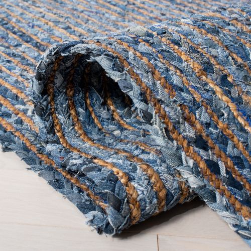 Tapis Cape Cod 69 X 122 Cm Cotier Xyla Bleu / Naturel