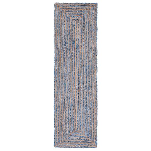 Tapis Cape Cod 69 X 122 Cm Cotier Xyla Bleu / Naturel