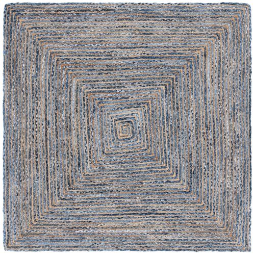 Tapis Cape Cod 152 X 152 Cm Cotier Xyla Bleu / Naturel