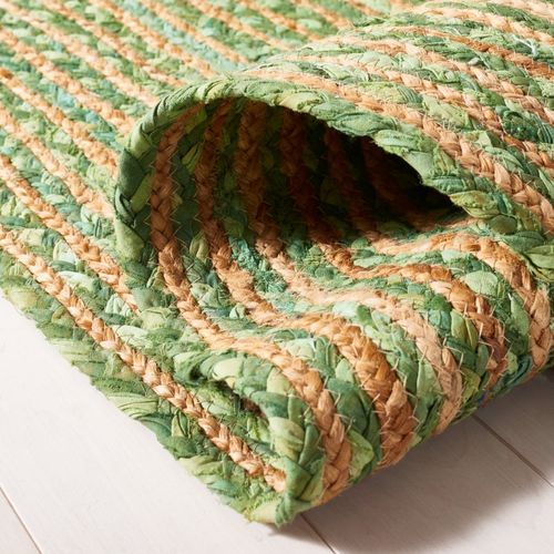 Tapis Ovale Cape Cod 152 X 244 Cm Cotier Breya Vert/naturel