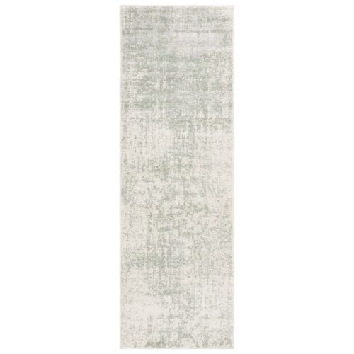 Tapis Adirondack 76 X 183 Cm Abstrait Moderne Brianna Sage / Ivoire
