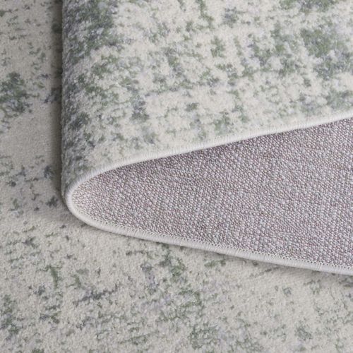 Tapis Adirondack 122 X 122 Cm Abstrait Moderne Brianna Sage / Ivoire