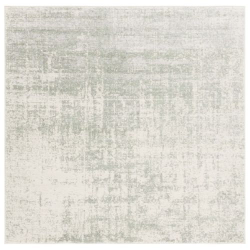 Tapis Adirondack 122 X 122 Cm Abstrait Moderne Brianna Sage / Ivoire