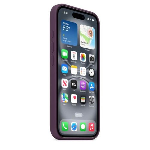 iPhone 16 - Coque En Silicone Avec Magsafe - Plum