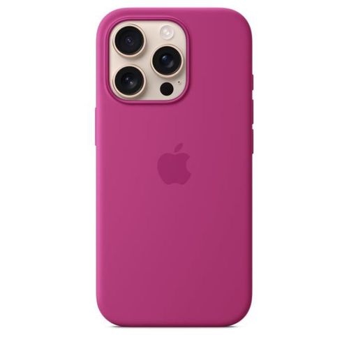 Apple iPhone 16 Pro - Coque En Silicone Avec Magsafe - Fuchsia