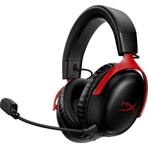 Casque Gamer Sans Fil - Hyperx Cloud Iii - Pour PC Et Console - Noir/rouge