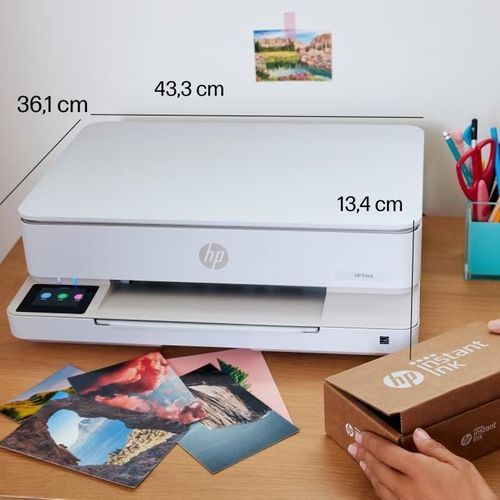 Imprimante Tout-en-un Envy 6110e Jet D'encre Couleur - 3 Mois D'instant Ink Inclus Avec Hp+
