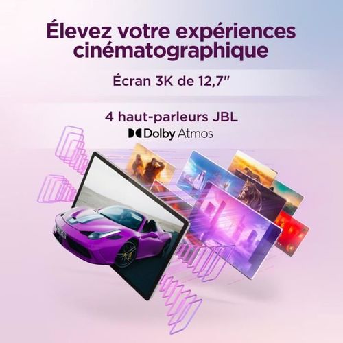 Tablette Tactile  Idea Tab Pro - 12,7 3k Ltps - 8 Go Ram - Stockage 128 Go - Gris + Stylet