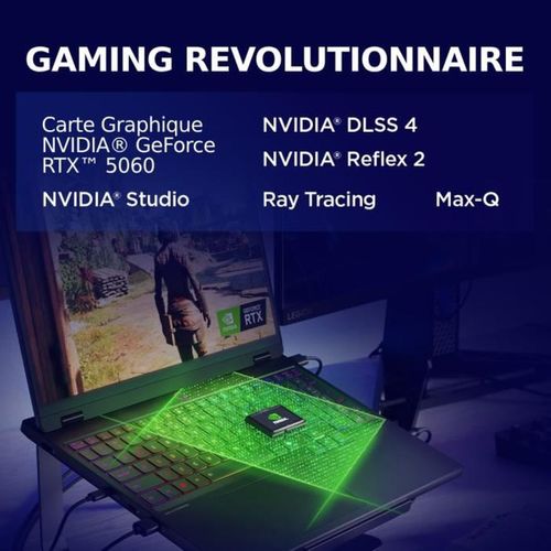 PC Portable Gamer  Legion 5 15irx10 - Sans Windows - 15,1 Wqxga Oled  - Core I7-13650hx - Rtx 5060 1