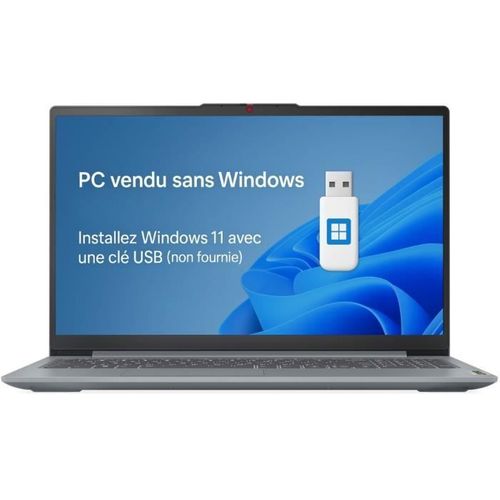 PC Portable  Ideapad Slim 3 15amn8 -  15'' Fhd Ips - Ryzen 5 7520u - Ram 16 Go - Ssd 512 Go