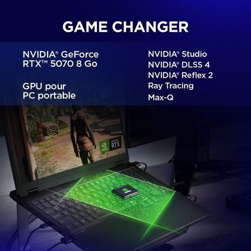 PC Portable Gamer  Legion 5 15irx10 - Windows 11 - 15,3 165hz Ips - Core I7-13650hx - Rtx 5070 115w