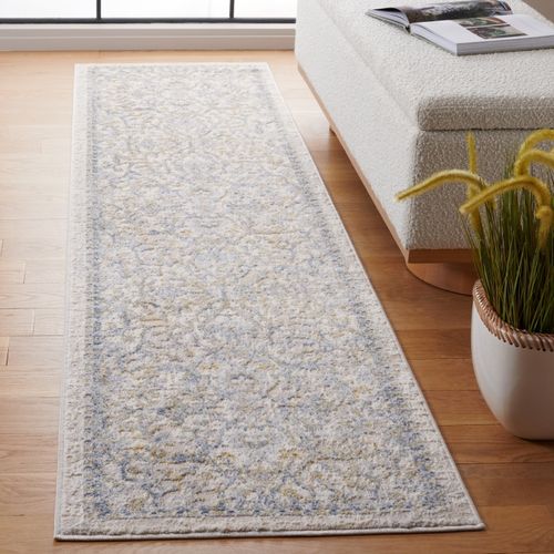 Tapis Palma 66 X 213 Cm Traditionnel Dawsyn Beige / Bleu Clair