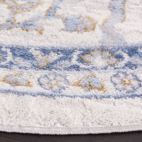 Tapis Palma 160 X 160 Cm Traditionnel Dawsyn Beige / Bleu Clair
