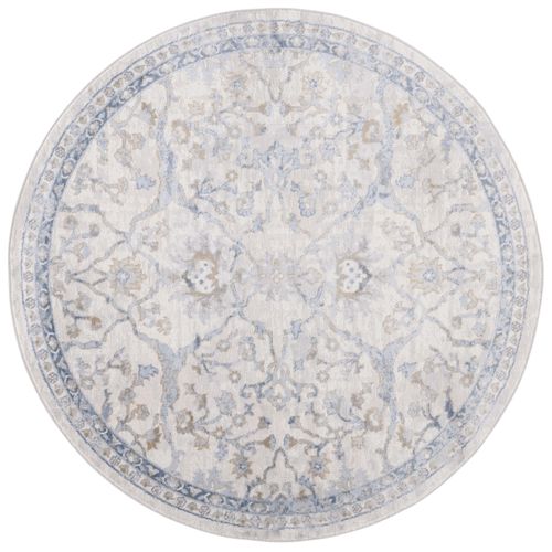 Tapis Palma 160 X 160 Cm Traditionnel Dawsyn Beige / Bleu Clair