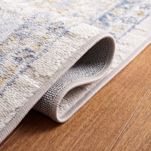 Tapis Palma 160 X 160 Cm Traditionnel Dawsyn Beige / Bleu Clair
