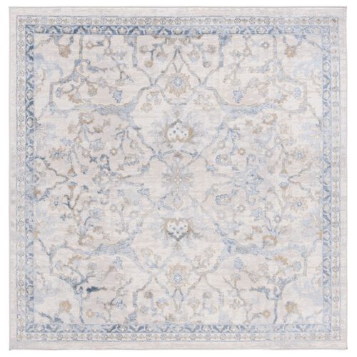 Tapis Palma 160 X 160 Cm Traditionnel Dawsyn Beige / Bleu Clair