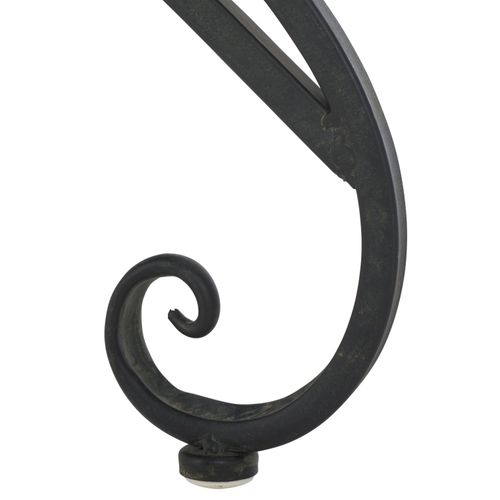 Table D'appoint Pour L'exterieur Annalise Noir Le Fer 10 X 50 X 95 Cm