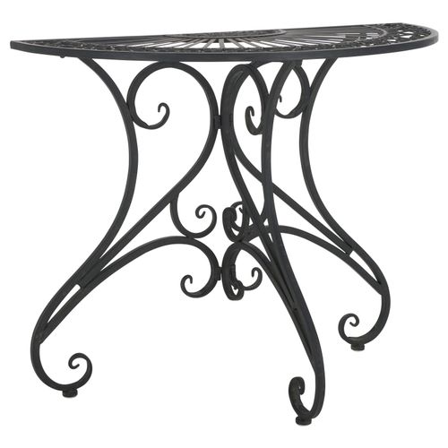 Table D'appoint Pour L'exterieur Annalise Noir Le Fer 10 X 50 X 95 Cm
