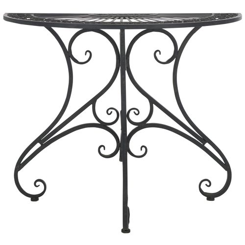 Table D'appoint Pour L'exterieur Annalise Noir Le Fer 10 X 50 X 95 Cm