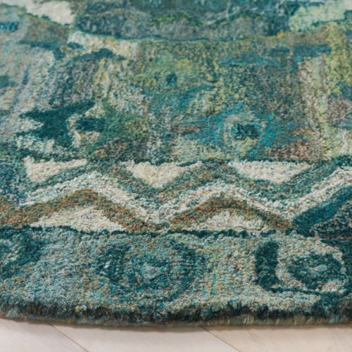 Tapis Anatolie 183 X 183 Cm Bohemien Elira Aqua