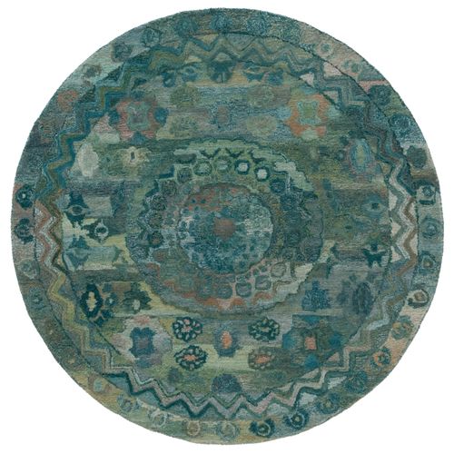 Tapis Anatolie 183 X 183 Cm Bohemien Elira Aqua
