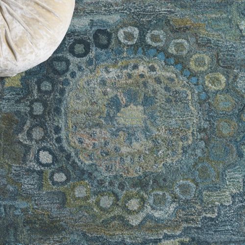 Tapis Anatolie 183 X 183 Cm Bohemien Elira Aqua