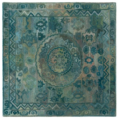 Tapis Anatolie 183 X 183 Cm Bohemien Elira Aqua