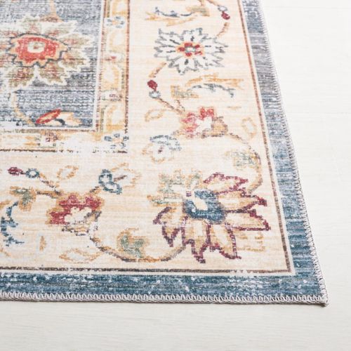 Tapis Arizona 244 X 244 Cm Traditionnel Petra Vert / Beige