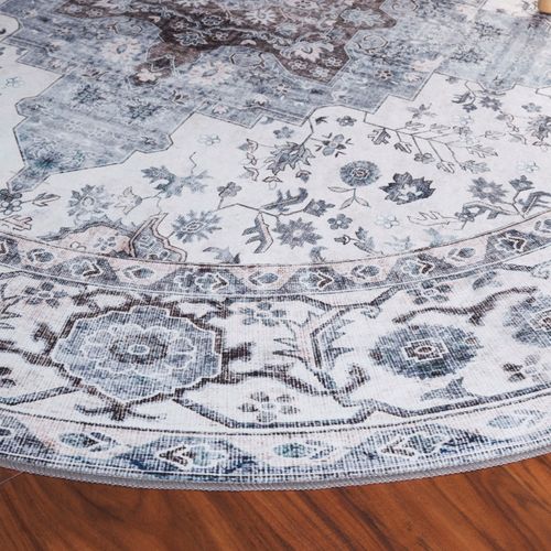 Tapis Arizona 122 X 122 Cm Traditionnel Coraline Ivory / Blue