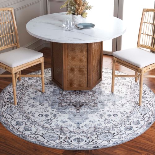 Tapis Arizona 244 X 244 Cm Traditionnel Coraline Ivory / Blue