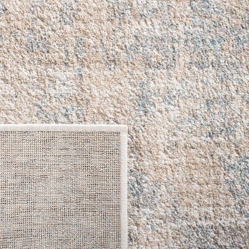 Tapis Rond Adirondack 91 X 91 Cm Abstrait Moderne Brianna Beige / Gris Ardoise
