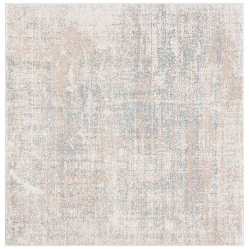 Tapis Adirondack 91 X 91 Cm Abstrait Moderne Brianna Beige / Gris Ardoise