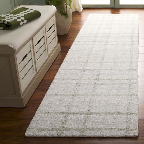 Tapis Ebony 69 X 274 Cm Geometrique Zadie Sage / Ivoire