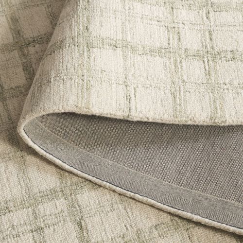 Tapis Ebony 69 X 274 Cm Geometrique Zadie Sage / Ivoire