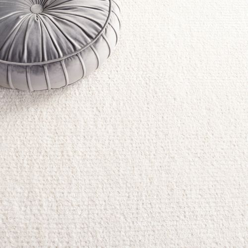 Tapis Lindsay Shag 122 X 122 Cm Solide Et Tonale Aniya Ivoire