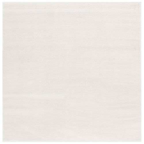 Tapis Lindsay Shag 122 X 122 Cm Solide Et Tonale Aniya Ivoire