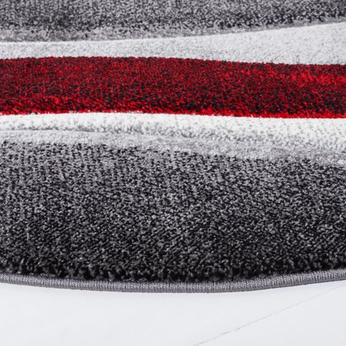 Tapis Hollywood 91 X 91 Cm Contemporain Deep Gris / Rouge