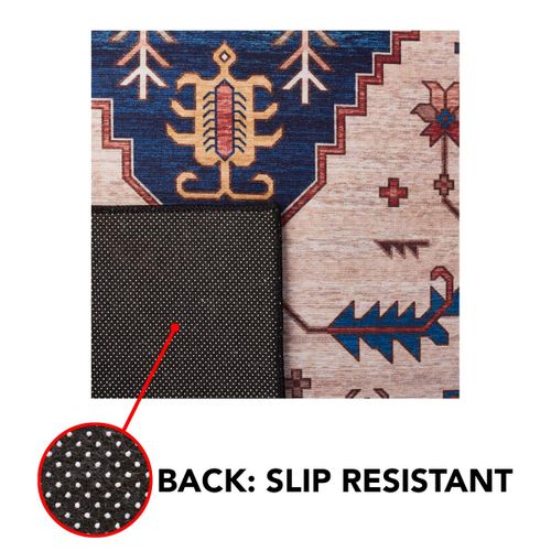 Tapis Tucson 91 X 91 Cm Traditionnel Bishop Rouille / Bleu