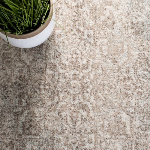 Tapis Evoke 235 X 235 Cm De Transition Aria Ivoire / Taupe