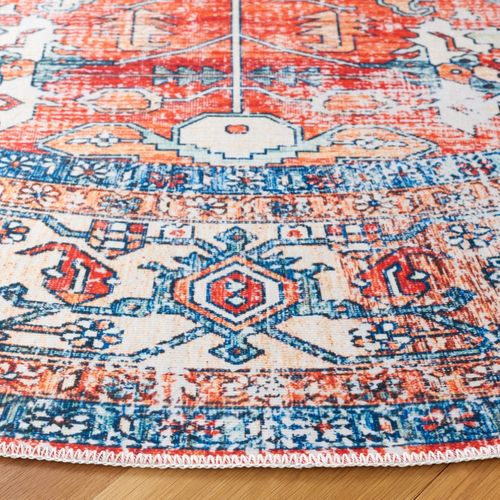Tapis Arizona 69 X 122 Cm Traditionnel Addilyn Rouille / Aqua