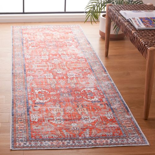 Tapis Arizona 69 X 122 Cm Traditionnel Addilyn Rouille / Aqua