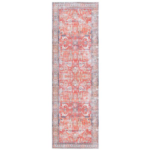 Tapis Arizona 69 X 122 Cm Traditionnel Addilyn Rouille / Aqua