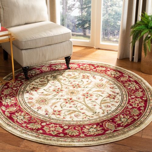 Tapis Lyndhurst 122 X 122 Cm Traditionnel Xandra Ivoire / Rouge